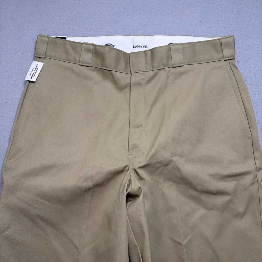 Dickies Work Short Mens 36 Khaki WR640KH 13 Inseam Relaxed Loose Fit NWT